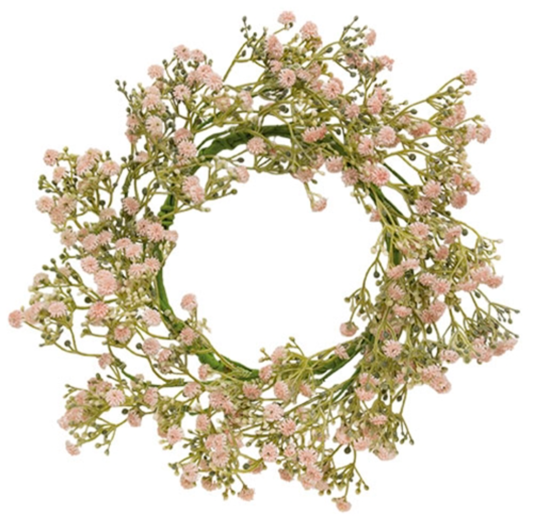 6-1/2" Blushing Blessed Clover Candle Ring