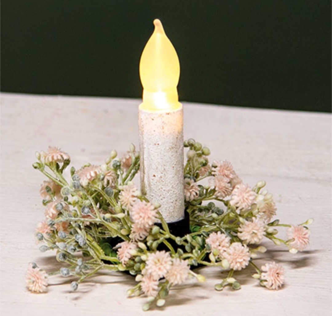 1-1/2" Blushing Blessed Clover Candle Ring