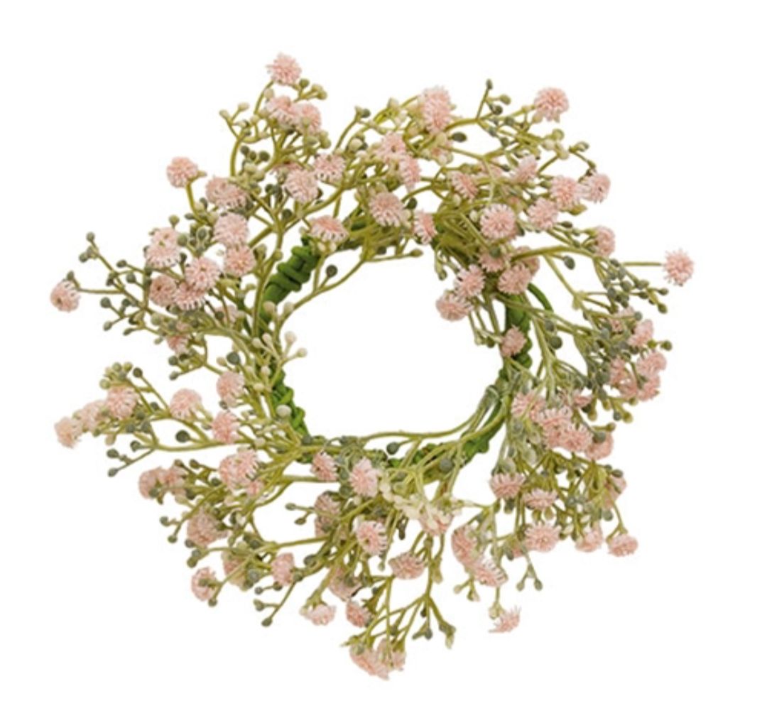 3-1/2" Blushing Blessed Clover Candle Ring