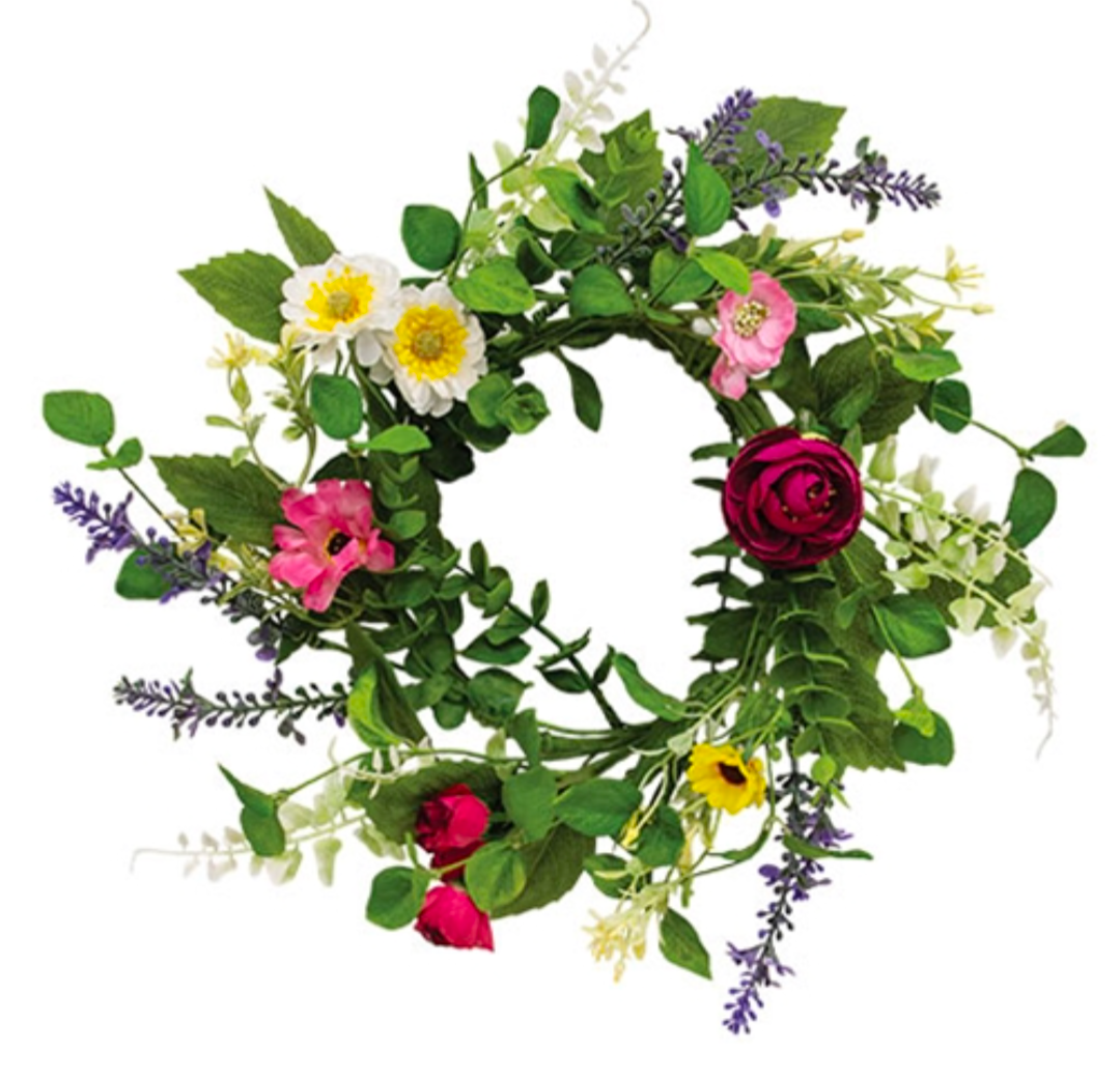 6" Breezy Summer Blooms Candle Ring