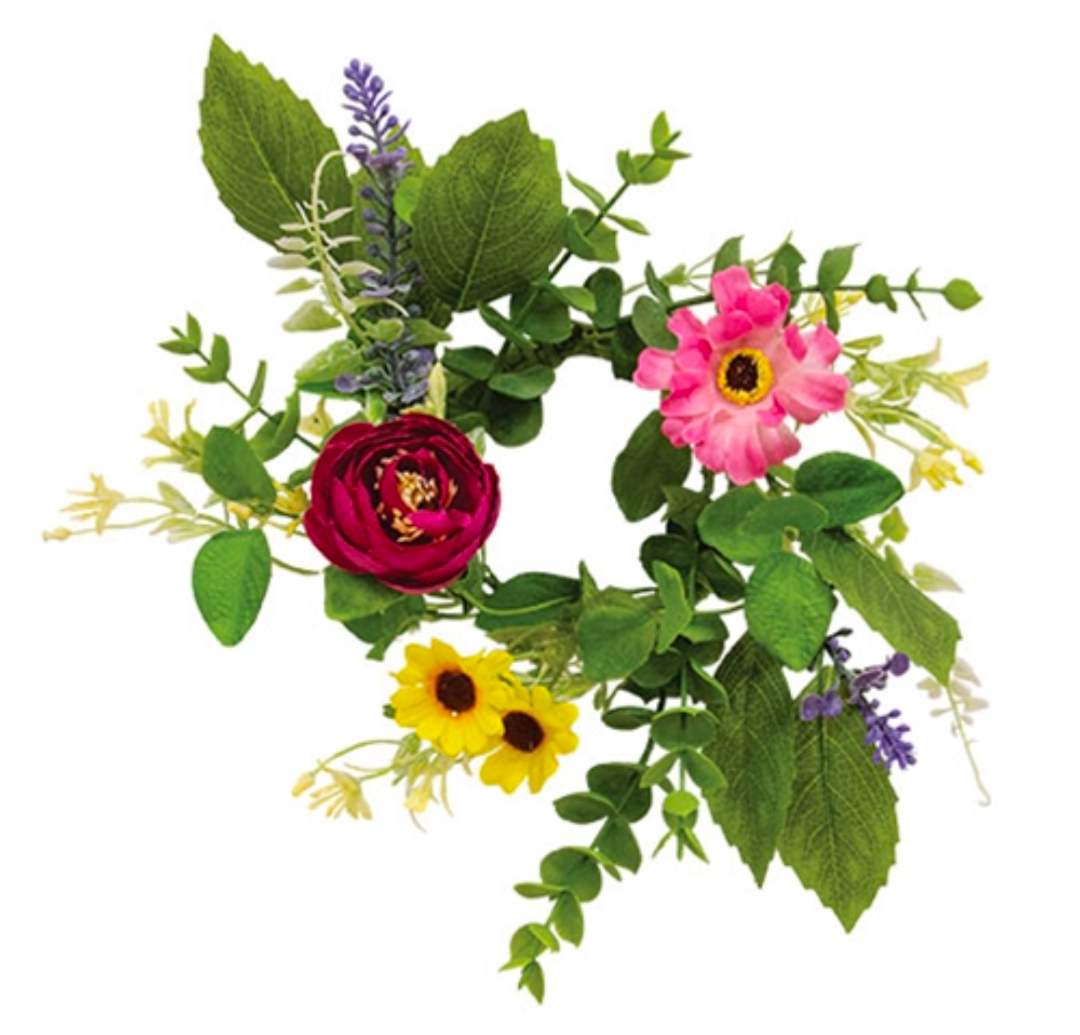 3" Breezy Summer Blooms Candle Ring