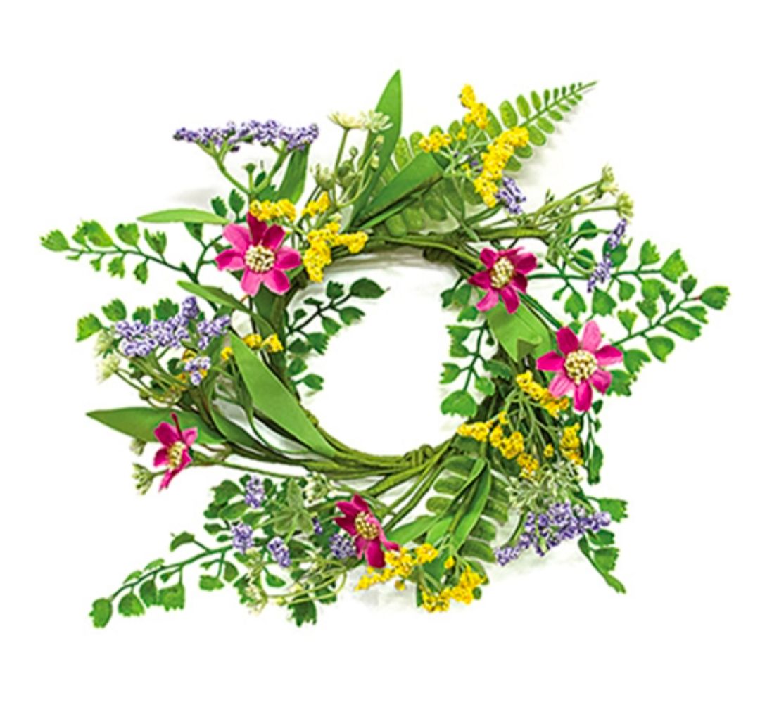 3-1/2" Verbena Heather Blossoms Candle Ring