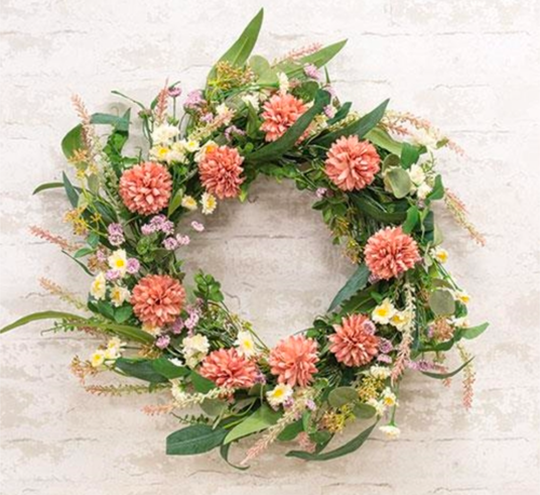 22" Floral Flair Wreath
