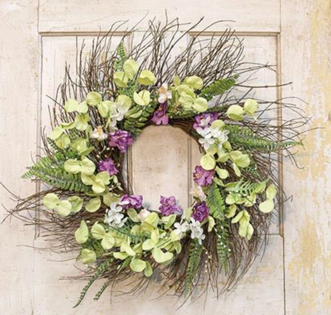 22" Lakeside Mix Wildflower Sunburst Wreath