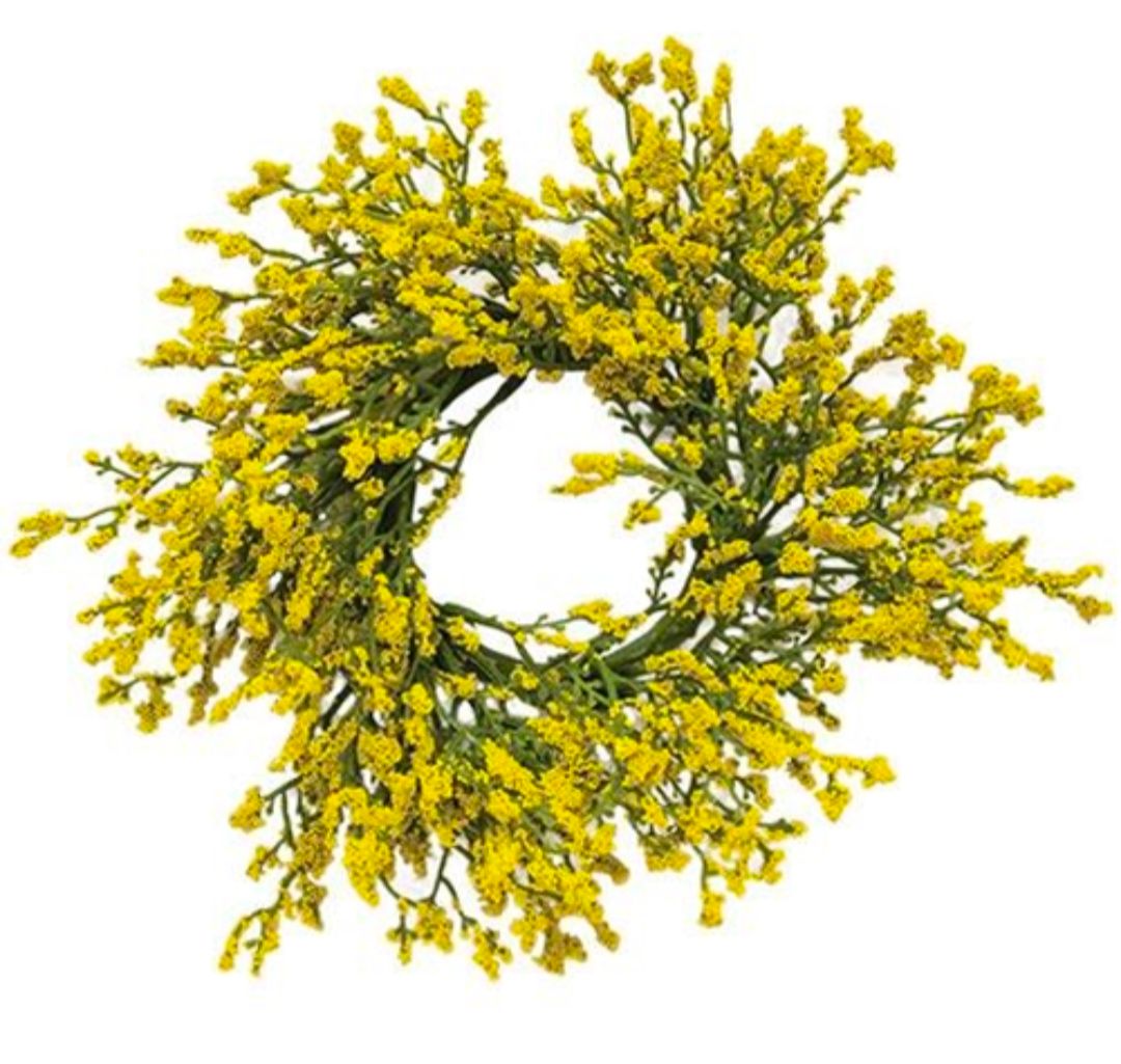 3" Yellow Array Astilbe Candle Ring