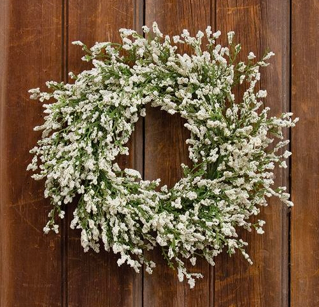 6" Cream Array Astilbe Candle Ring