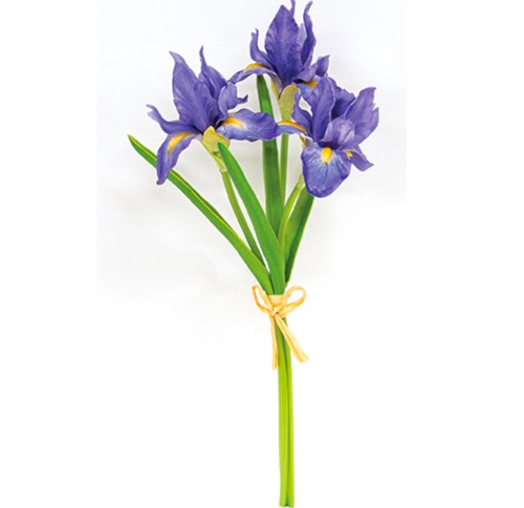 Blue Iris Floral Pick