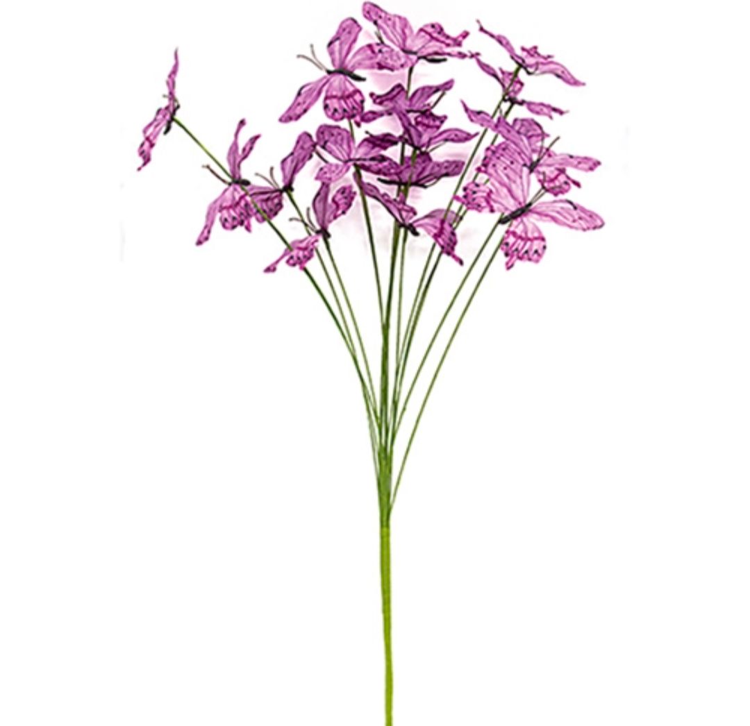 Lavender Butterfly Floral Pick