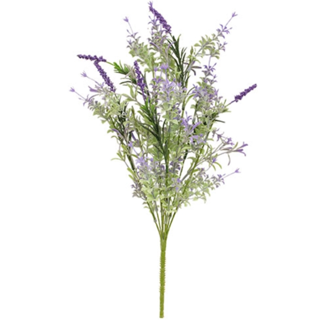 Golden Trumpet &amp; Lavender Floral Pick