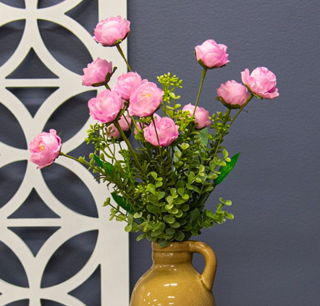 Violet Eucalyptus Rose Floral Pick 