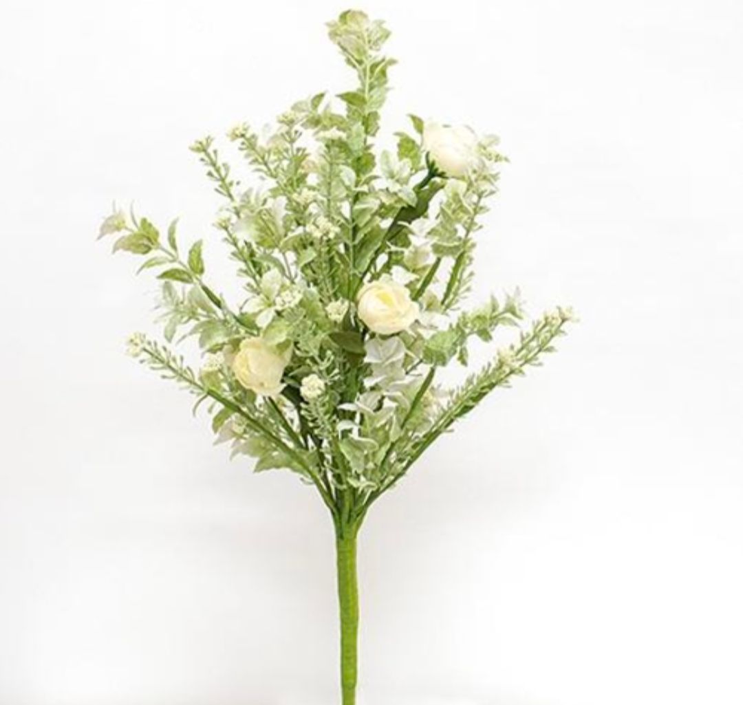 Bridal Rose Blossom Floral Pick