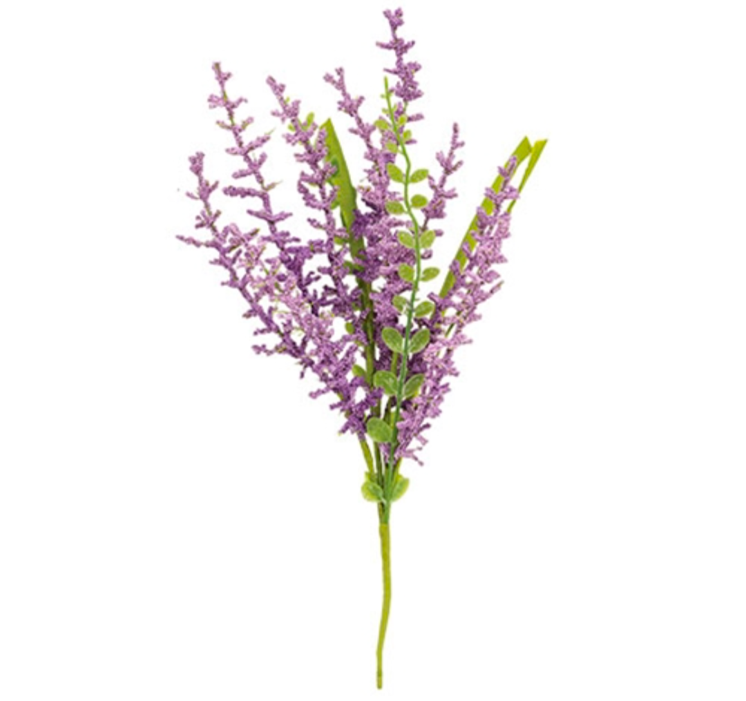 Purple Millet Heather &amp; Grass Floral Pick