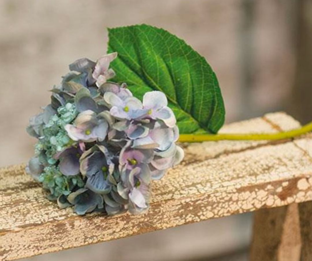 Blue Hydrangea Floral Pick