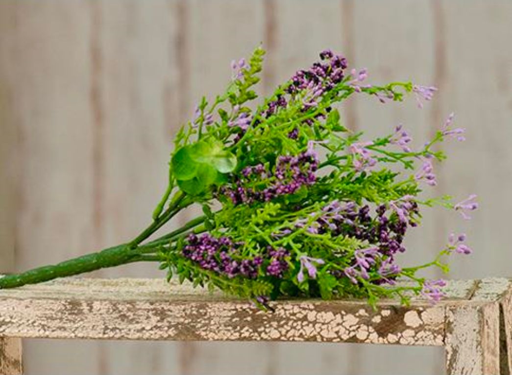 Eucalyptus Lavender Berry Floral Pick