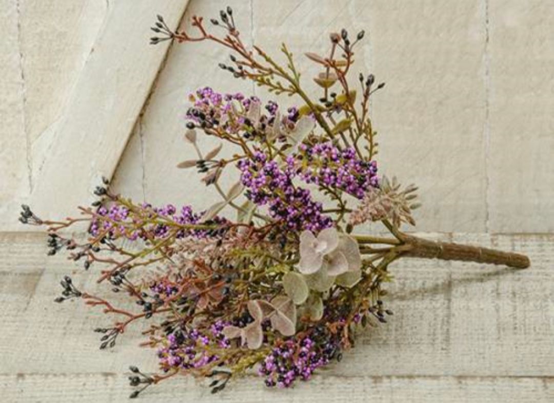 Wheat Eucalyptus Floral Pick