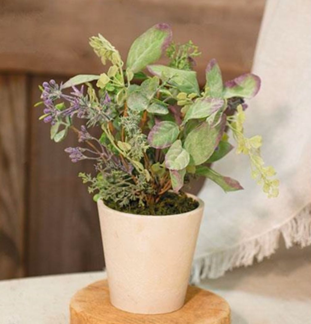 Potted Lavender Lamb Floral Accent