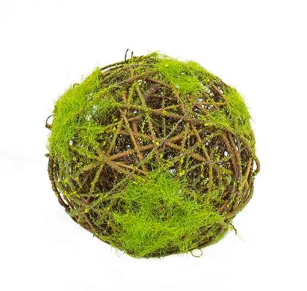 6" Mossy Twig Ball