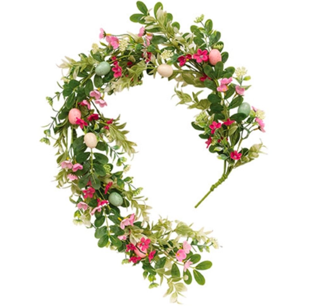 New Growth Blooms &amp; Eggs Garland