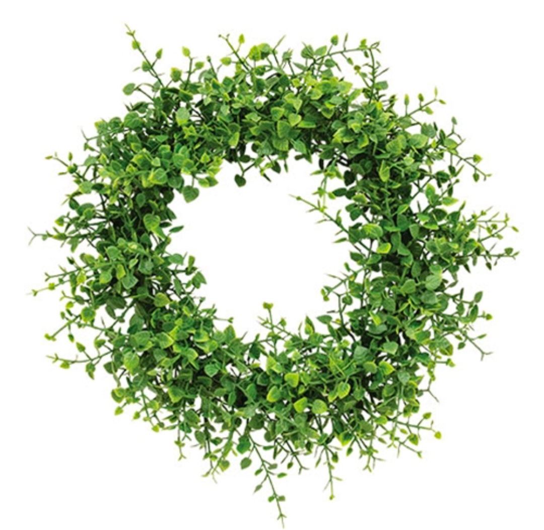 6-1/2" Verdant Baby Eucalyptus Candle Ring