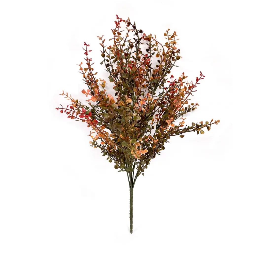 21" Red Baby's Grass Floral Pick