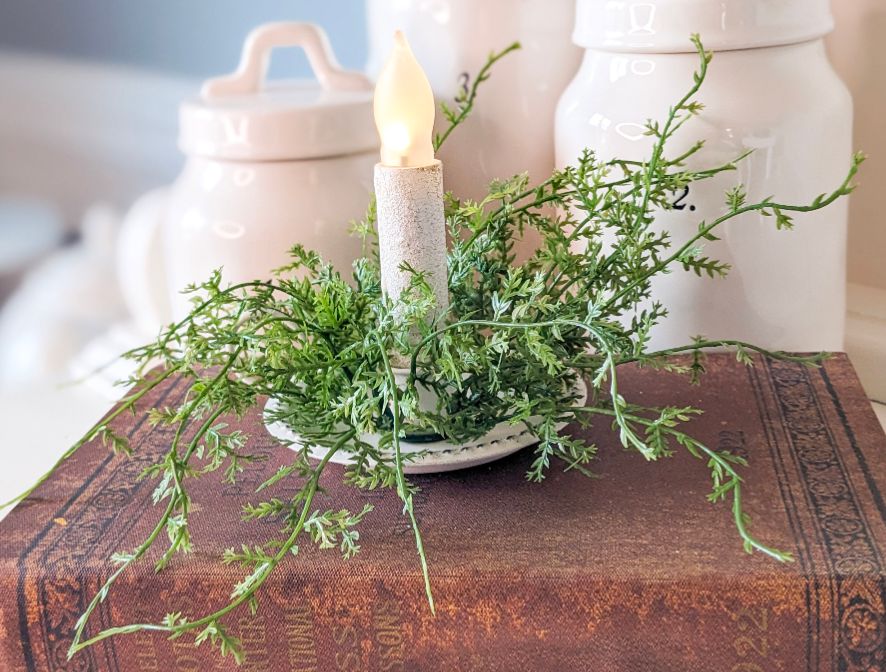 1" Fine Grass Candle Ring