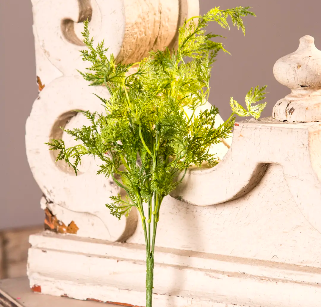 Badium Fern Light Green Floral Pick