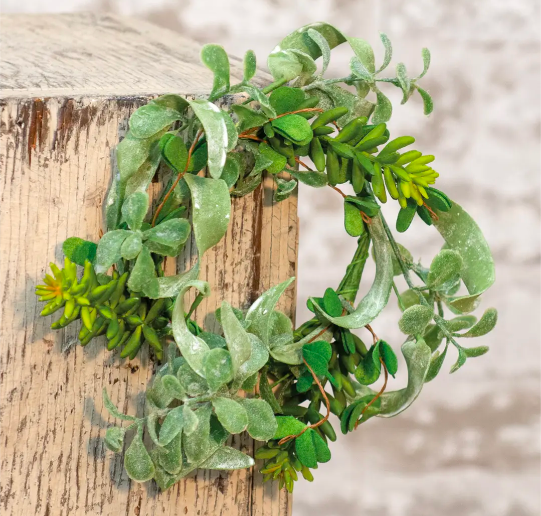 3-1/2" Succulent Garden Candle Ring