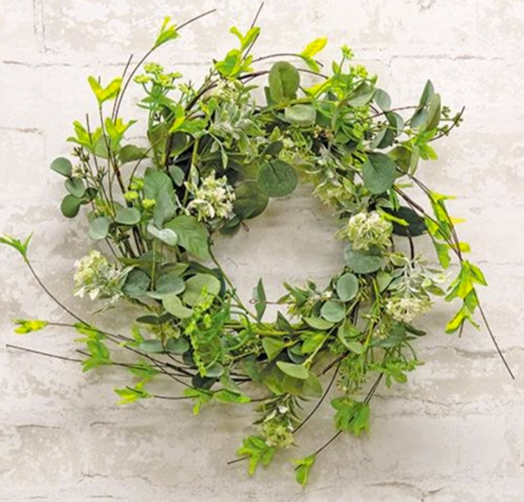 6" Mixed Queen Ann Heather Candle Ring