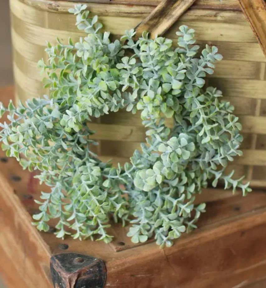 3" After Rain Floral Ring Wreath Decor Accent