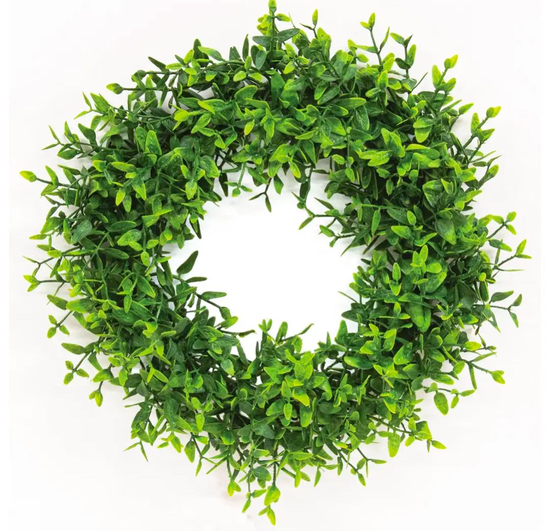 6-1/2" Lush Green Lemon Beauty Candle Ring