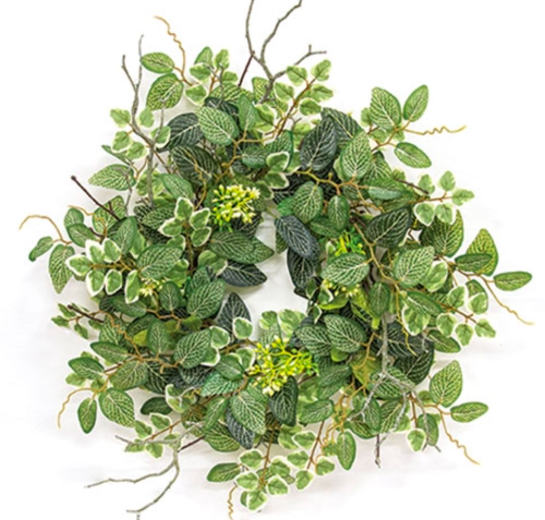 6" Mixed Ivy &amp; Vine Candle Ring