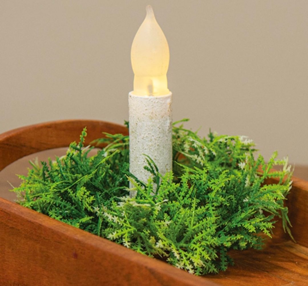 1" Forest Moss Candle Ring