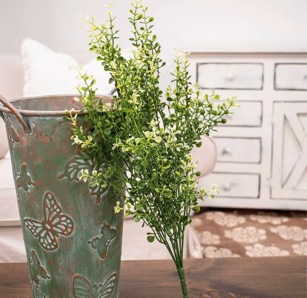 Cream Tipped Baby's Grass Floral Pick