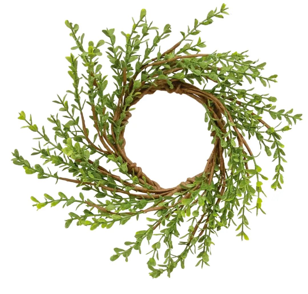 3-1/2" Baby Boxwood Candle Ring