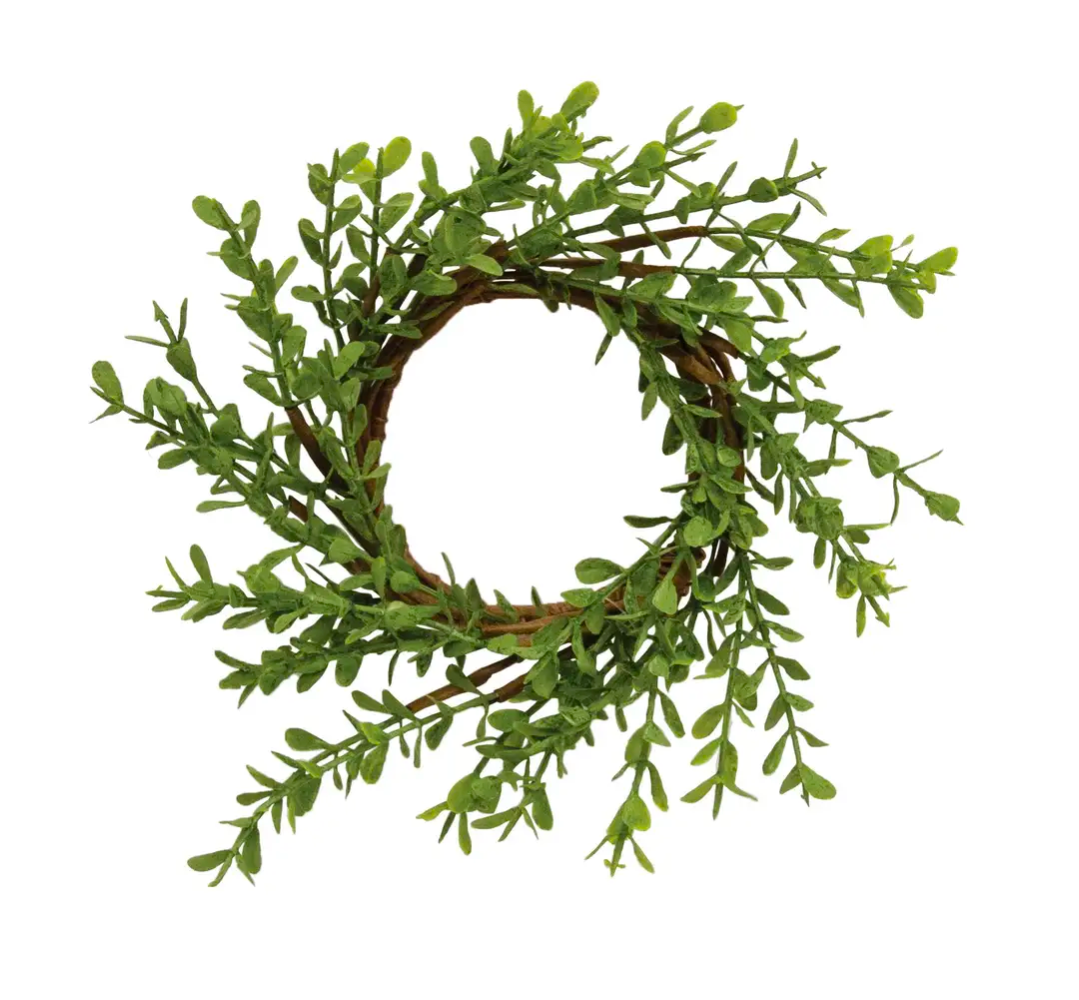 2-1/2" Baby Boxwood Candle Ring