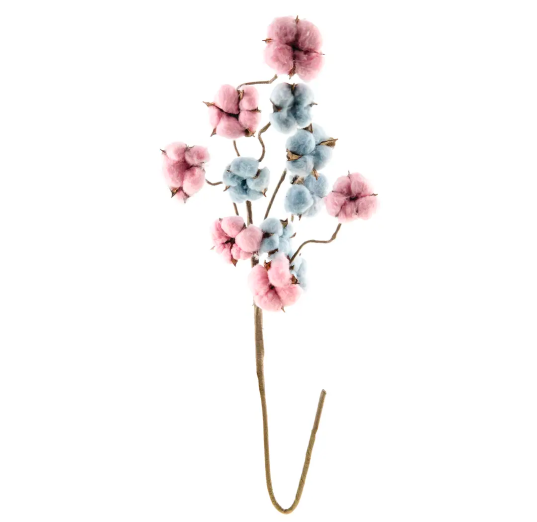 Cotton Candy Cotton Floral Pick