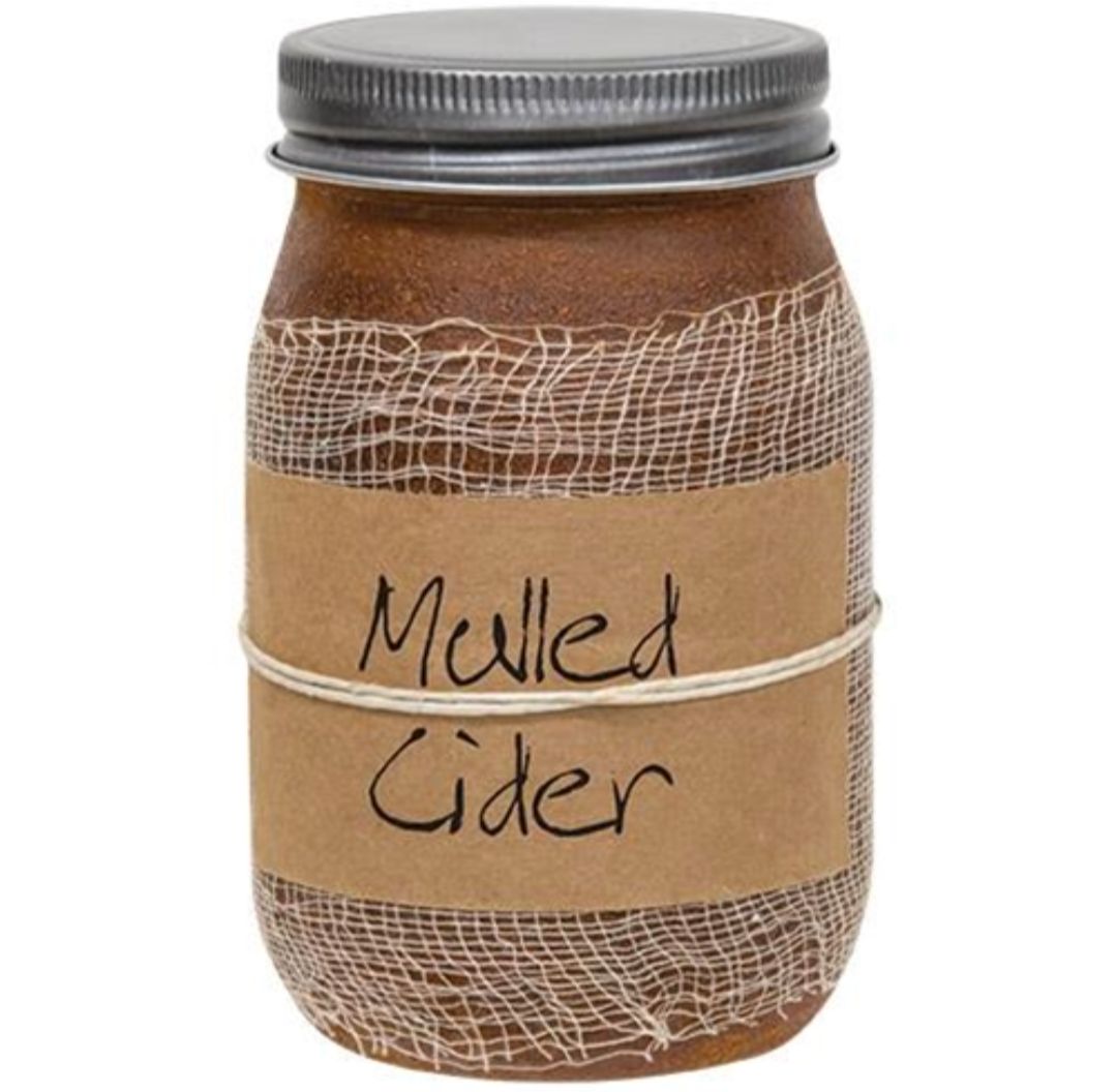 Black Crow Candle Mulled Cider Jar Candle, 16oz