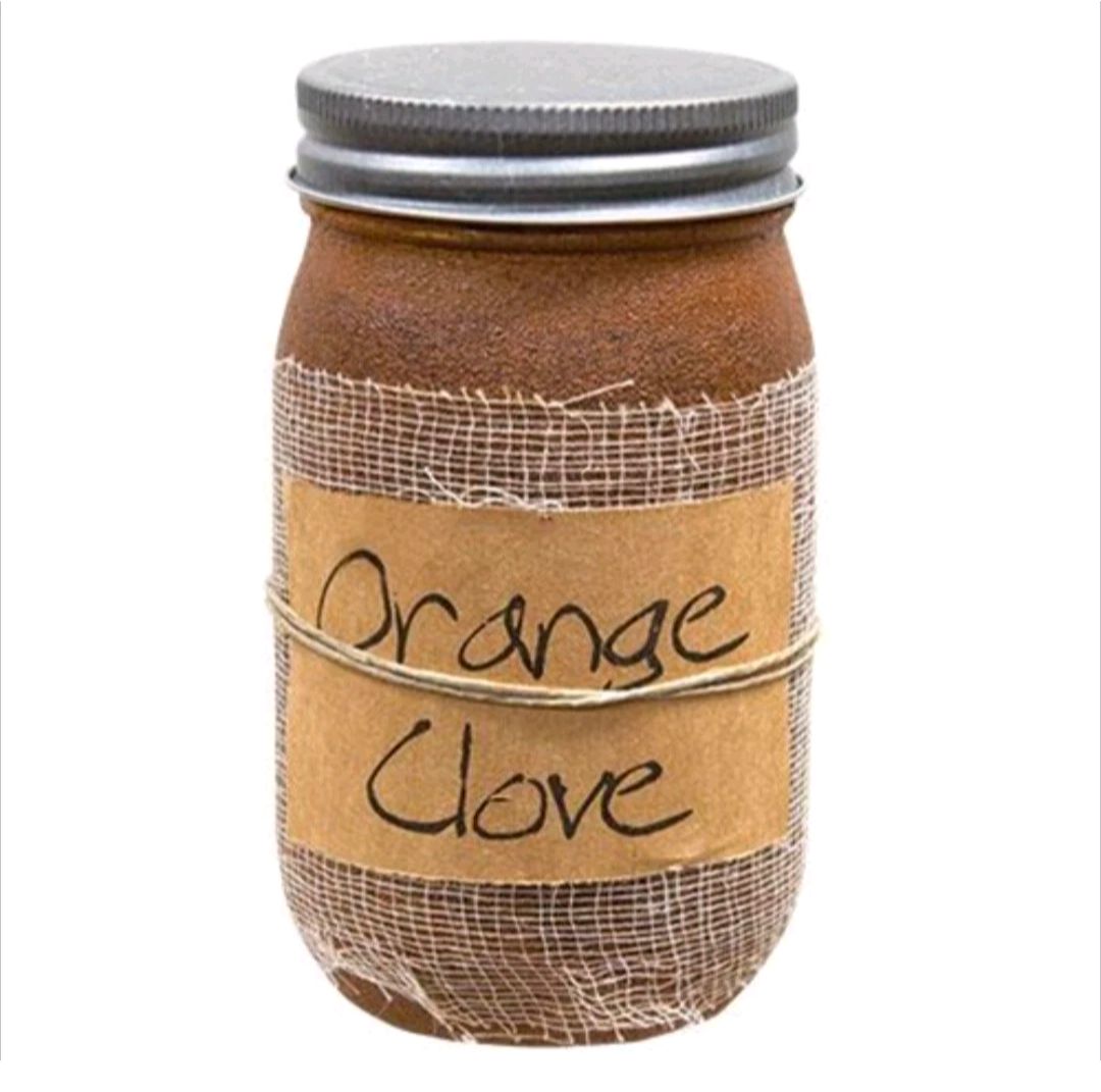 Black Crow Candle Orange Clove Jar Candle, 16oz