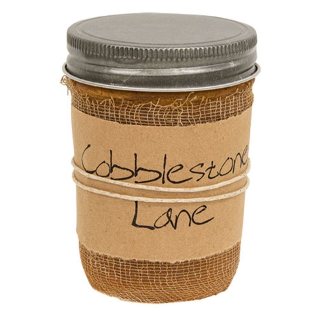 Black Crow Candle Cobblestone Lane Jar Candle, 8 oz