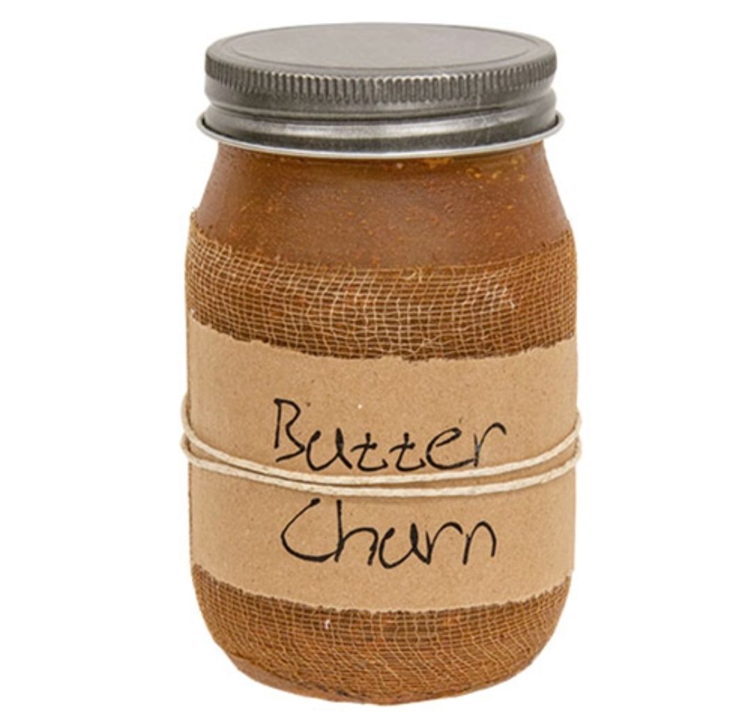 Black Crow Candle Butter Churn Jar Candle, 16oz