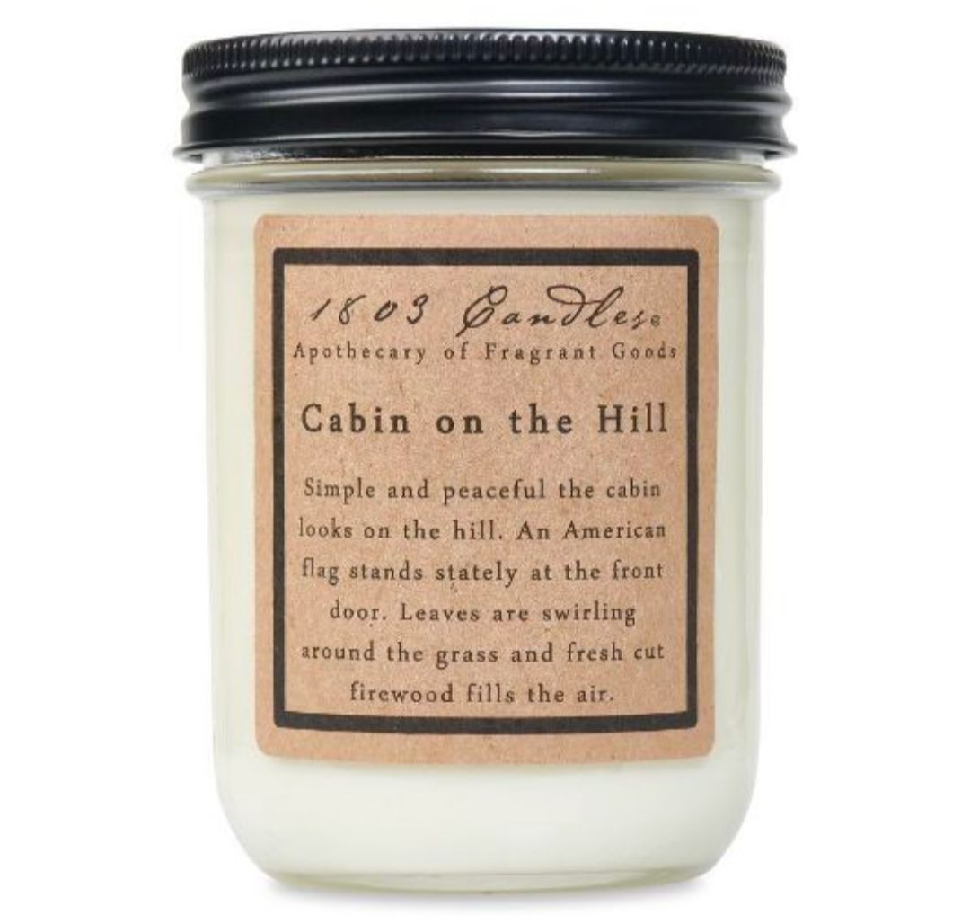 1803 Candle Company SOY Jar Candle - Cabin on the Hill
