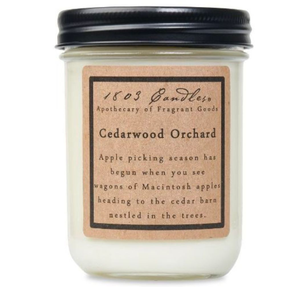 1803 Candle Company SOY Jar Candle - Cedarwood Orchard 