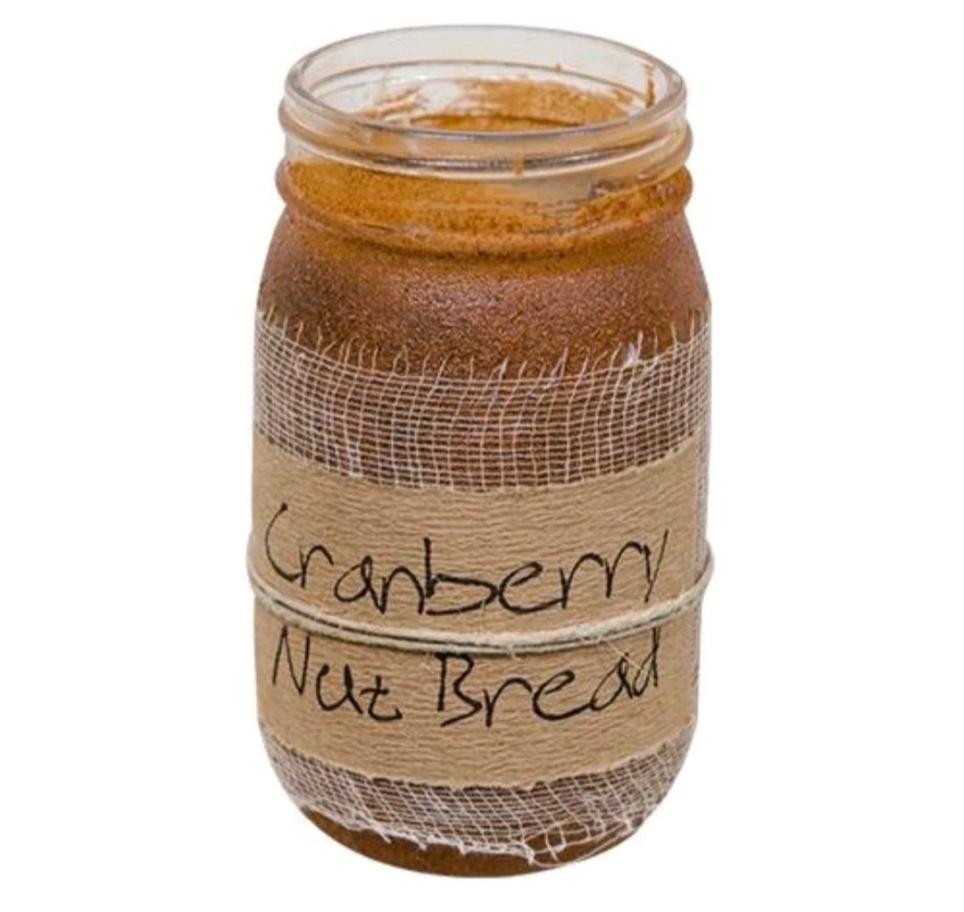Black Crow Candle Cranberry Nut Bread Jar Candle, 16oz