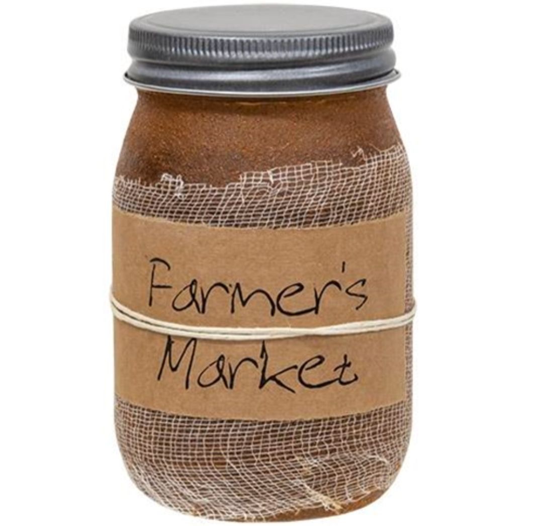 Black Crow Candle Farmer's Market Jar Candle, 16oz