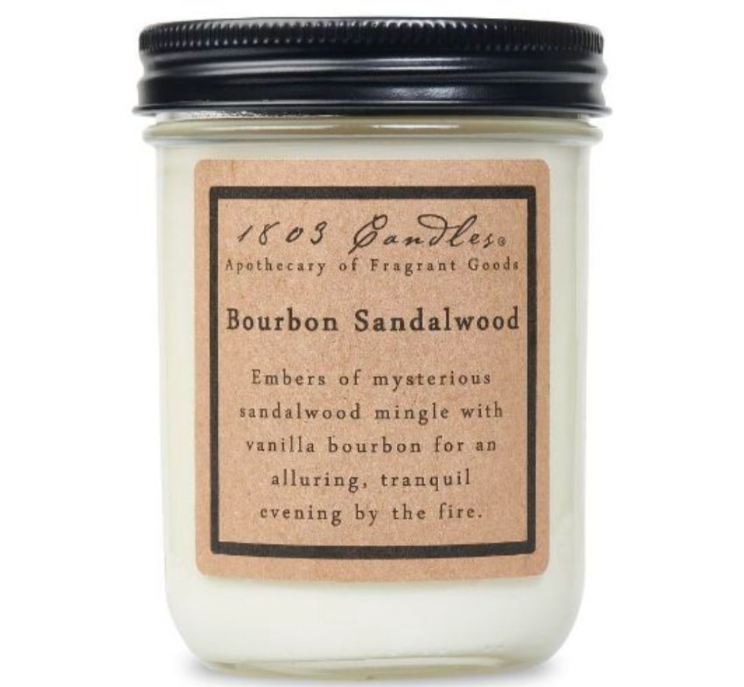 1803 Candle Company SOY Jar Candle - Bourbon &amp; Sandalwood