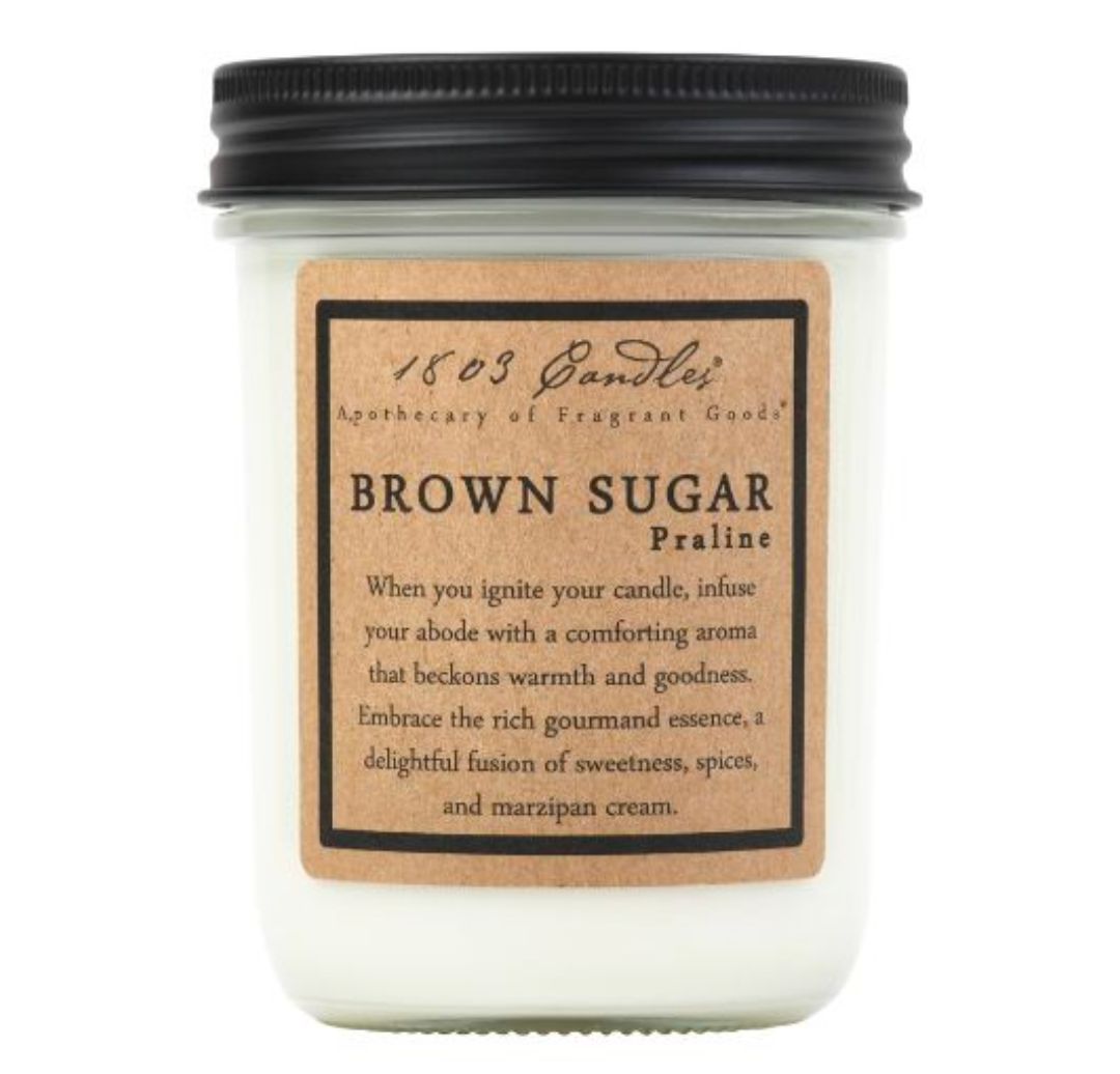 1803 Candle Company SOY Jar Candle - Brown Sugar Praline