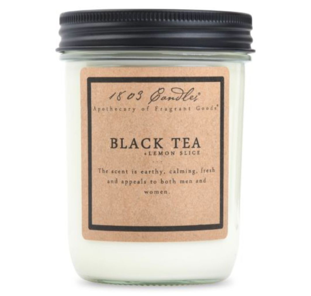 1803 Candle Company SOY Jar Candle - Black Tea &amp; Lemon Slices