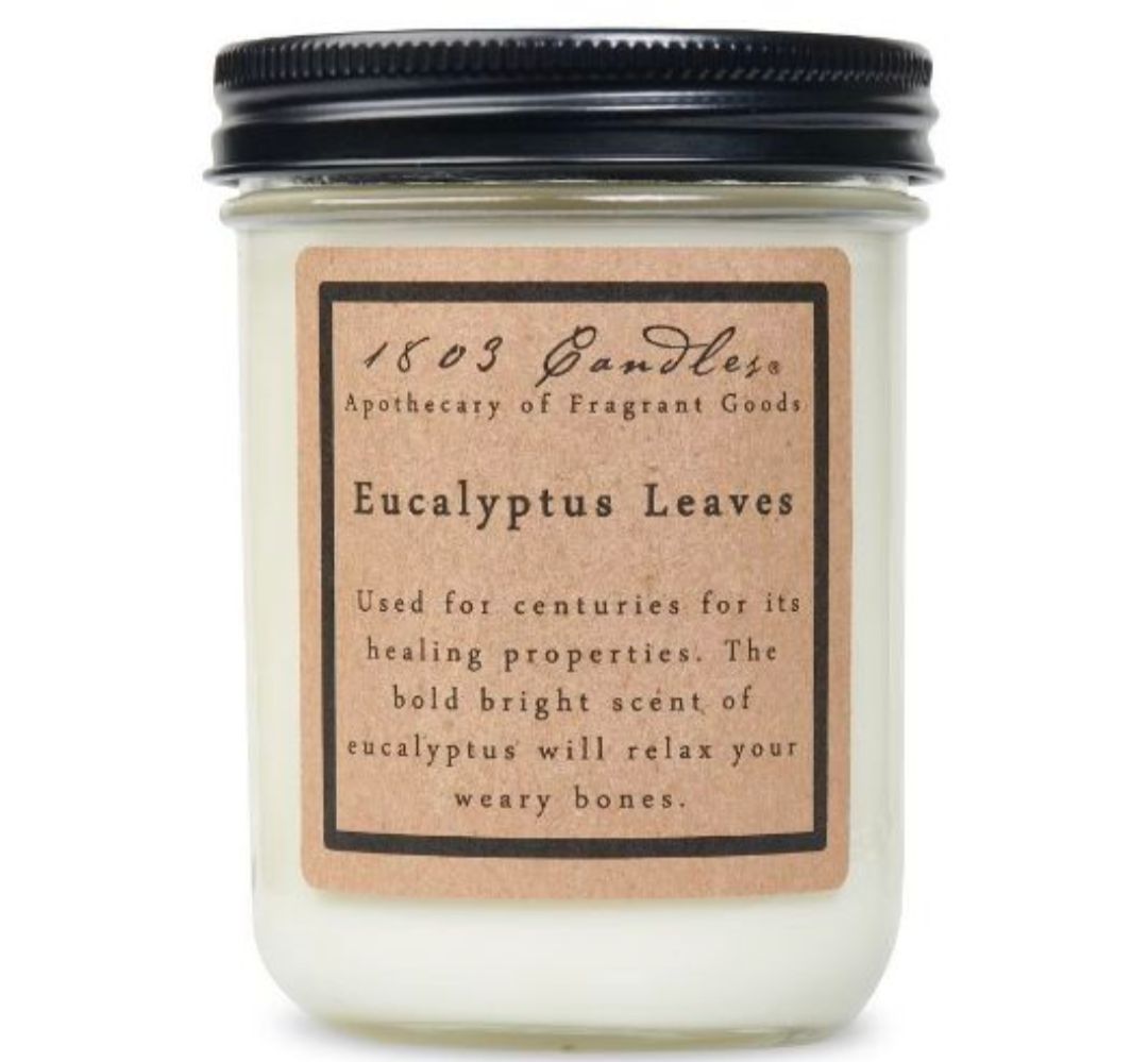1803 Candle Company SOY Jar Candle - Eucalyptus Leaves