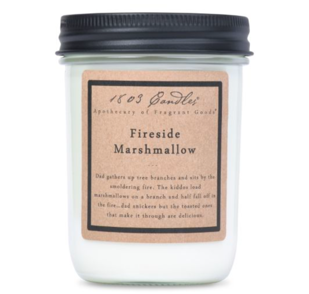 1803 Candle Company SOY Jar Candle - Fireside Marshmallow