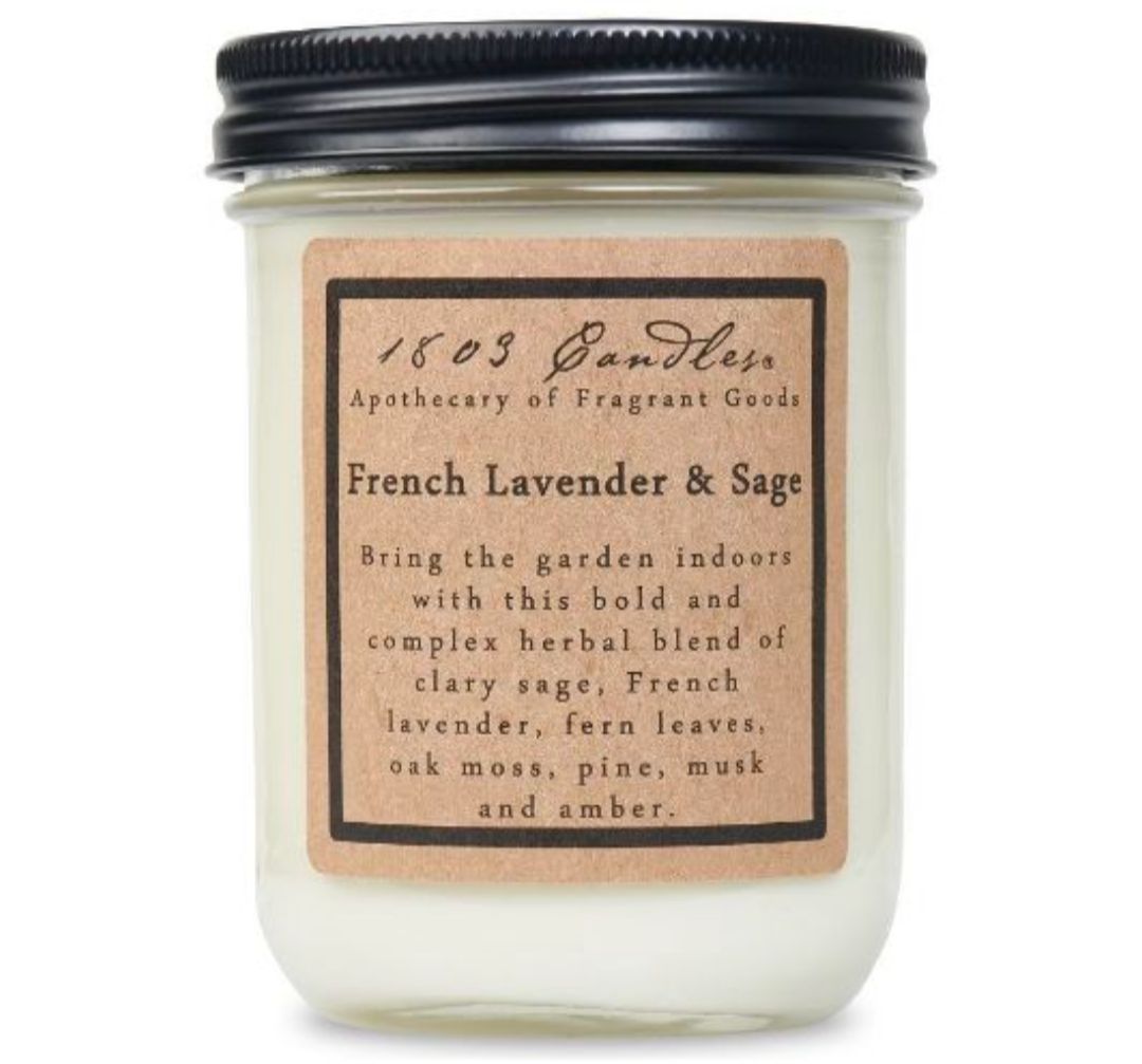 1803 Candle Company SOY Jar Candle - French Lavender &amp; Sage